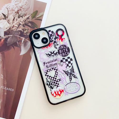 Girl Power Designer Impact Proof Silicon Phone Case for iPhone