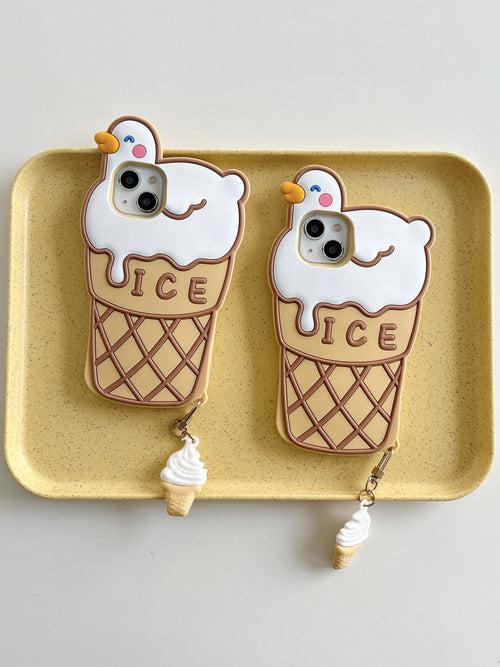 Cute Ice Cream Designer Silicon Case for iPhone