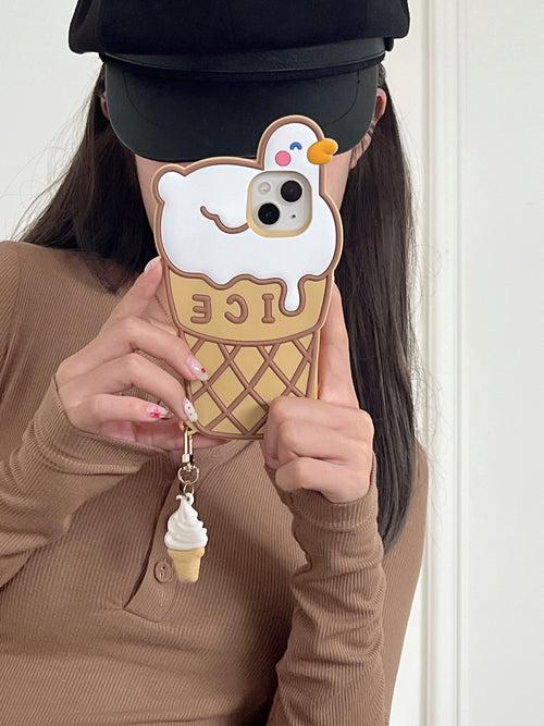 Cute Ice Cream Designer Silicon Case for iPhone