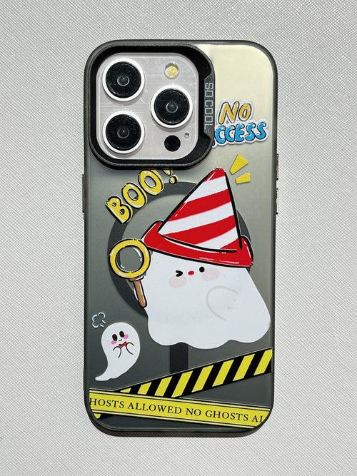 Boo ! No Access Designer Silicon Case for iPhone With Magsafe Holder