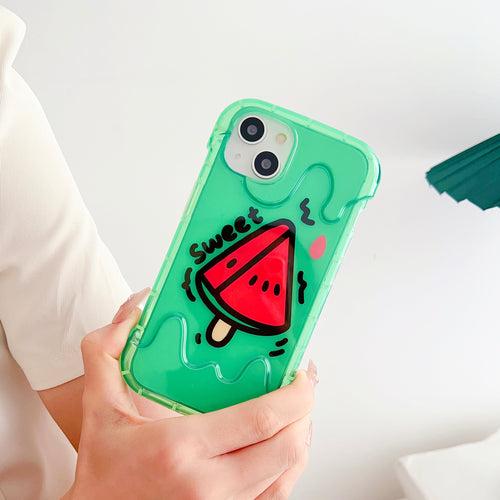 Sweet! Watermelon Designer Translucent Silicon Case for iPhone