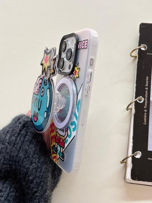 Nice Bomb Designer Silicon Case for iPhone With Magsafe Holder