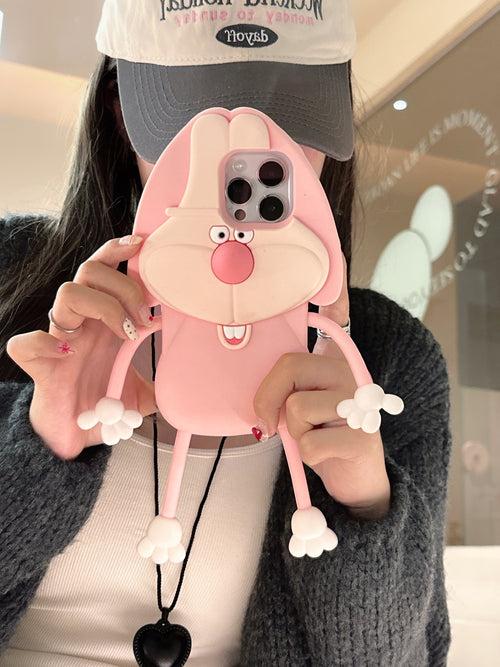 Cute Rabbit Designer 3D Silicon Case for iPhone