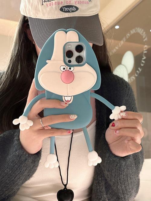 Cute Rabbit Designer 3D Silicon Case for iPhone