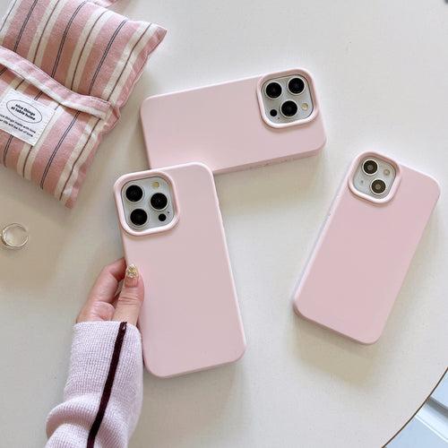 Liquid Silicon Case for iPhone ( Sand Pink )