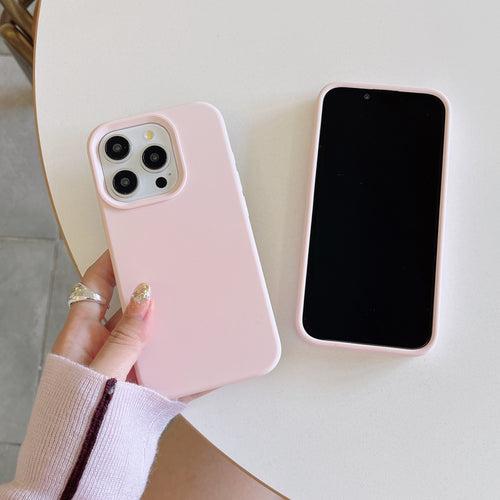 Liquid Silicon Case for iPhone ( Sand Pink )