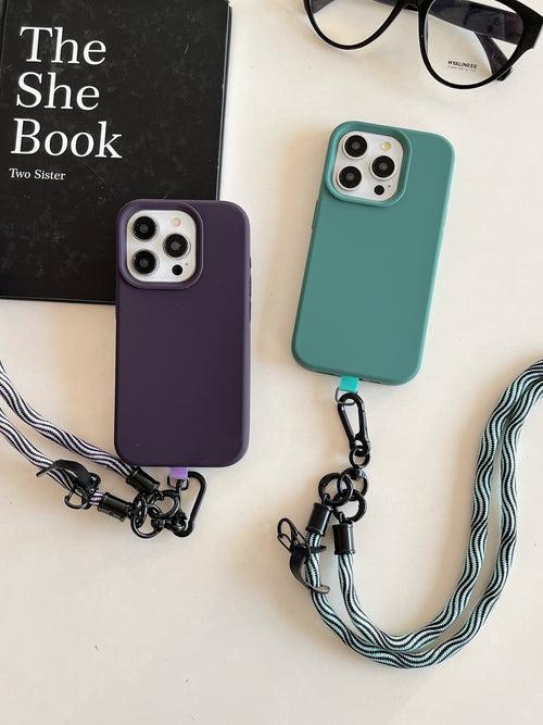 Lanyard For iPhone Liquid Silicon Cases