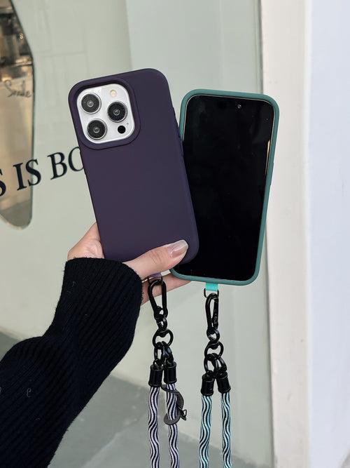 Lanyard For iPhone Liquid Silicon Cases