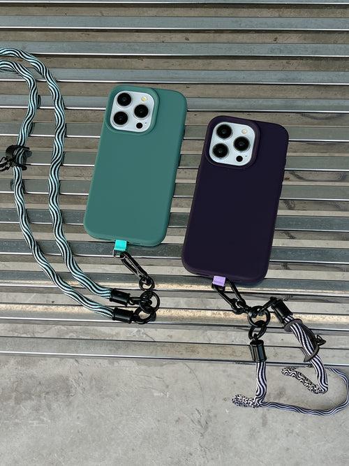 Lanyard For iPhone Liquid Silicon Cases