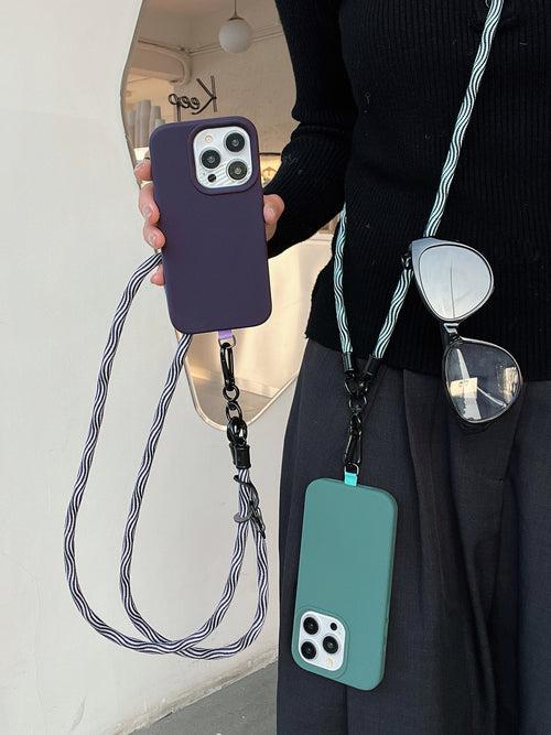 Lanyard For iPhone Liquid Silicon Cases