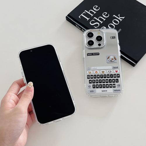 Hello! There Designer Chatbox Mirror Case for iPhone