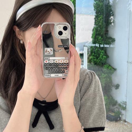 Hello! There Designer Chatbox Mirror Case for iPhone