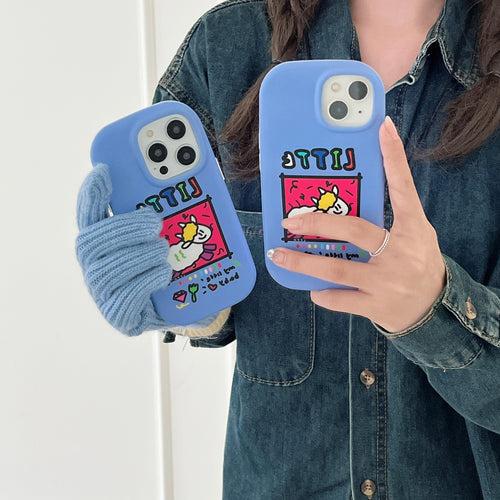 Cute Designer Silicon Oval Shape Case for iPhone ( My Little Baby )