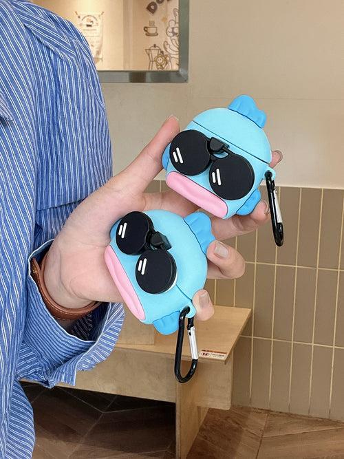 Fish In Sunglasses Silicon Airpod Case