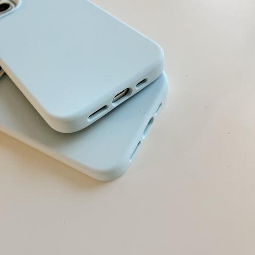 Liquid Silicon Case for iPhone ( Ice Blue )