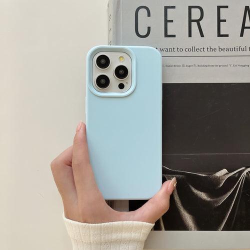 Liquid Silicon Case for iPhone ( Ice Blue )