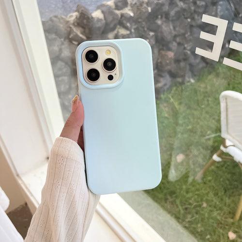 Liquid Silicon Case for iPhone ( Ice Blue )