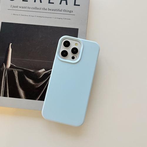 Liquid Silicon Case for iPhone ( Ice Blue )