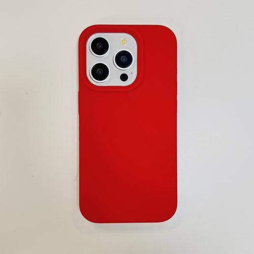 Liquid Silicon Case for iPhone ( Red )