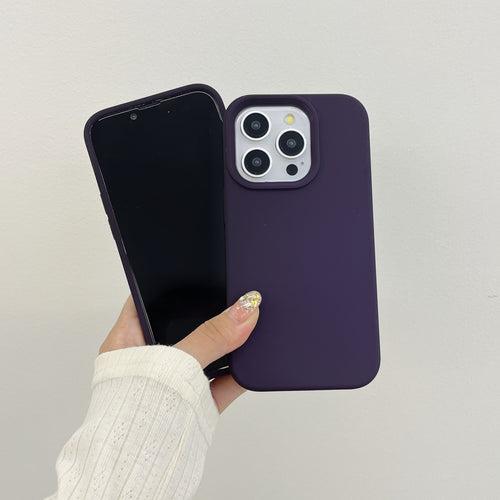 Liquid Silicon Case for iPhone ( Deep Purple )