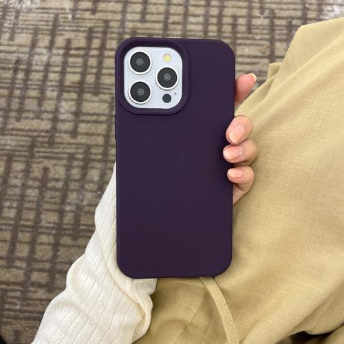 Liquid Silicon Case for iPhone ( Deep Purple )