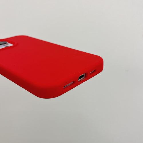 Liquid Silicon Case for iPhone ( Red )