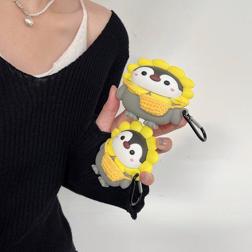 Penguin With Cute Crochet Bag Airpod Case