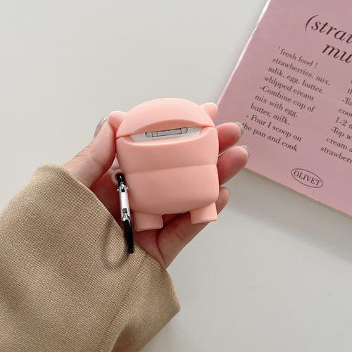 Cute Pig In Hoodie Silicon Airpod Case