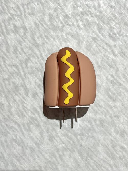 Delicious Hot Dog Designer Charger Case for iPhone Chargers ( Compatiible for Indian Chargers )