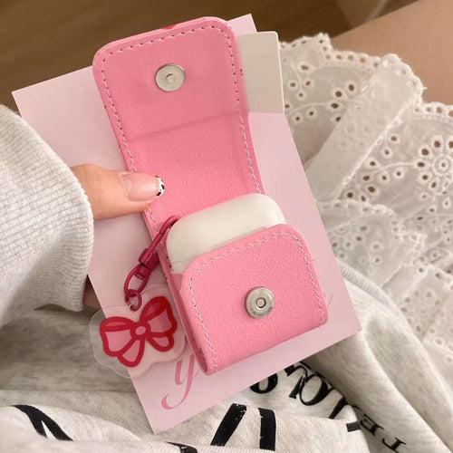 Pawfect Girls Designer Leather Clip On Airpod Case