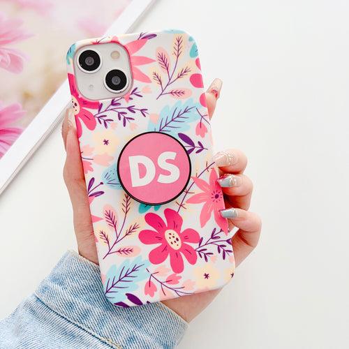 Floral Blossom Designer Slim Case With Customised Holder