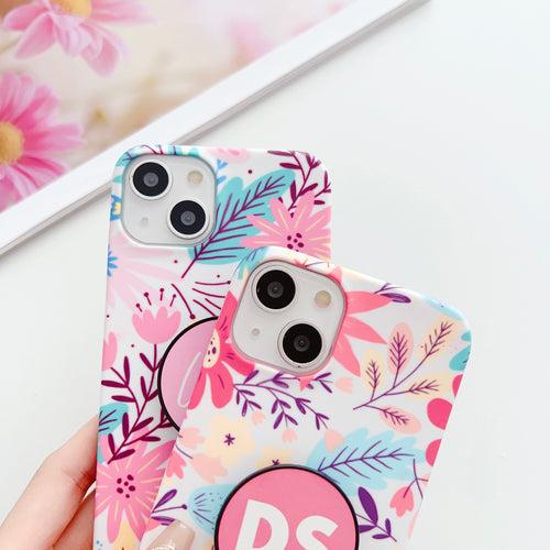 Floral Blossom Designer Slim Case With Customised Holder