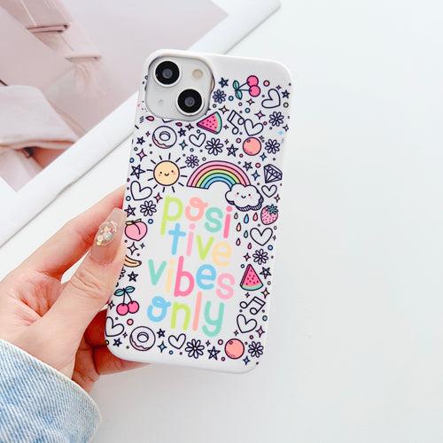 Positive Vibes Only And Ice Cream Pattern Designer Slim Case