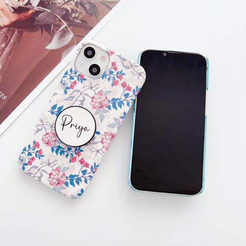 Spring Blossom Designer Slim Case With Customised Holder