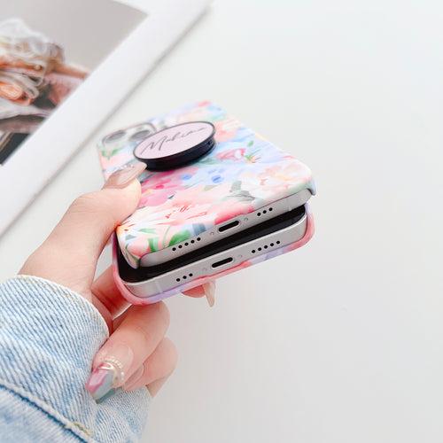 The Floral Family Designer Slim Case With Customised Holder