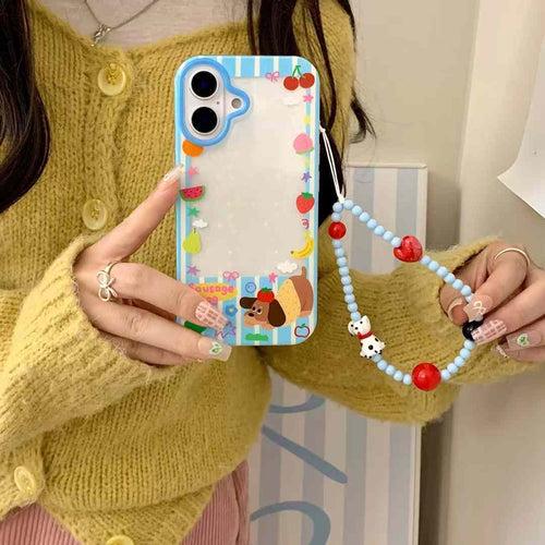 Polaroid Transparent Case for iPhone With Cute Charm