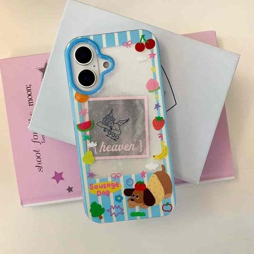 Polaroid Transparent Case for iPhone With Cute Charm