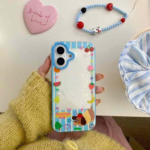 Polaroid Transparent Case for iPhone With Cute Charm