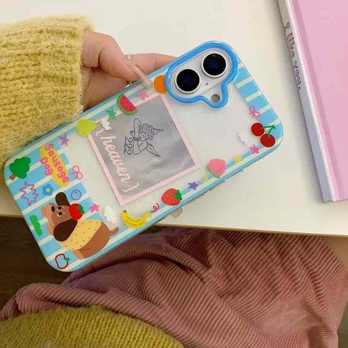 Polaroid Transparent Case for iPhone With Cute Charm