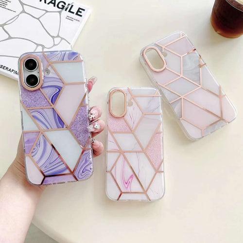 Holographic Dazzle Marble Silicon Case for iPhone