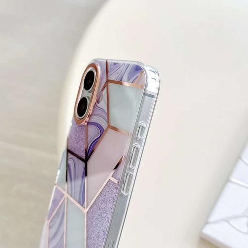 Holographic Dazzle Marble Silicon Case for iPhone