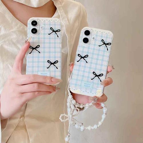 Baby Bow Designer Silicon iPhone Case With Beaded Charm