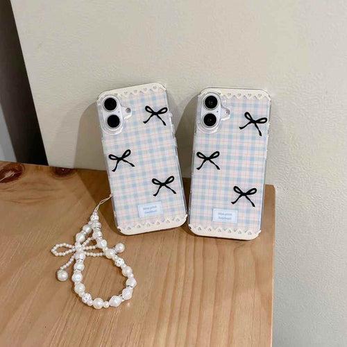 Baby Bow Designer Silicon iPhone Case With Beaded Charm