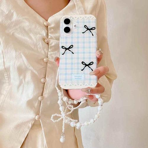 Baby Bow Designer Silicon iPhone Case With Beaded Charm