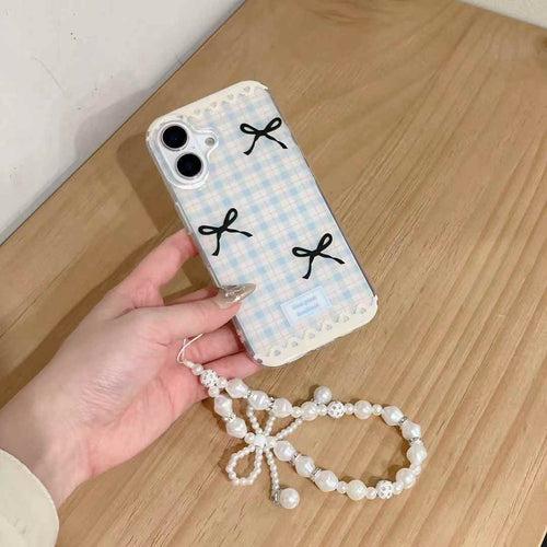 Baby Bow Designer Silicon iPhone Case With Beaded Charm