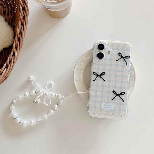 Baby Bow Designer Silicon iPhone Case With Beaded Charm