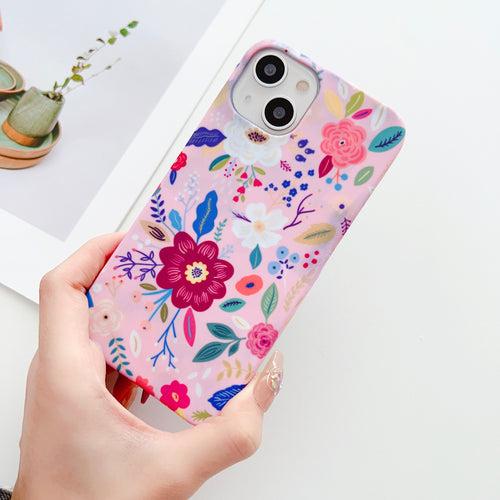 The Bright Floral Designer Slim Case With Customised Holder