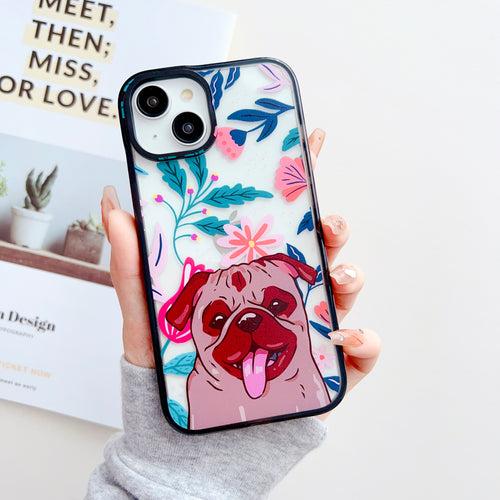 Cute Bulldog Designer Impact Proof Silicon Phone Case for iPhone