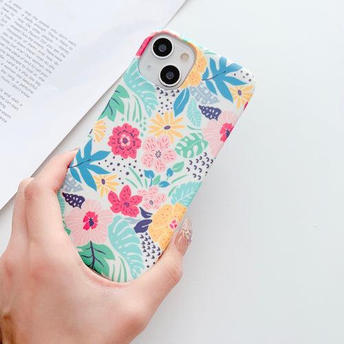 Designer Floral Slim Case Cover With Optional Customised Holder