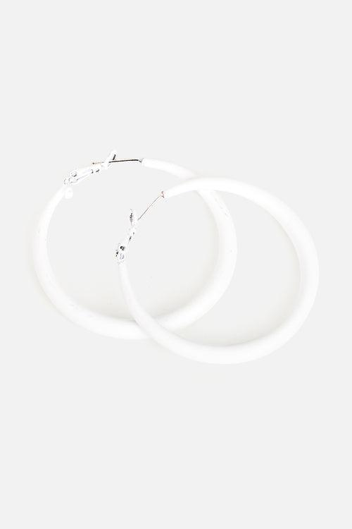 Solid Matte Hoop Earrings